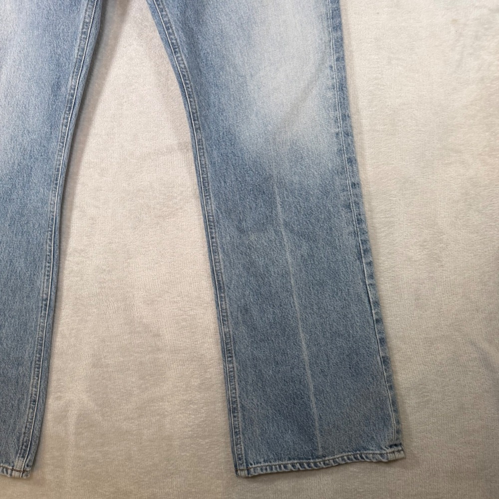 AGOLDE 90s Pinch Waist High Rise Straight Leg Jeans Light Wash Size 32 A127-1141 - Picture 5 of 10